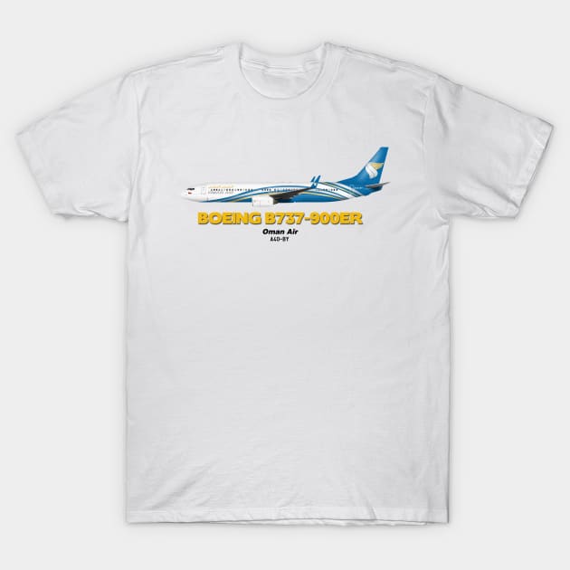 Boeing B737-900ER - Oman Air T-Shirt by TheArtofFlying